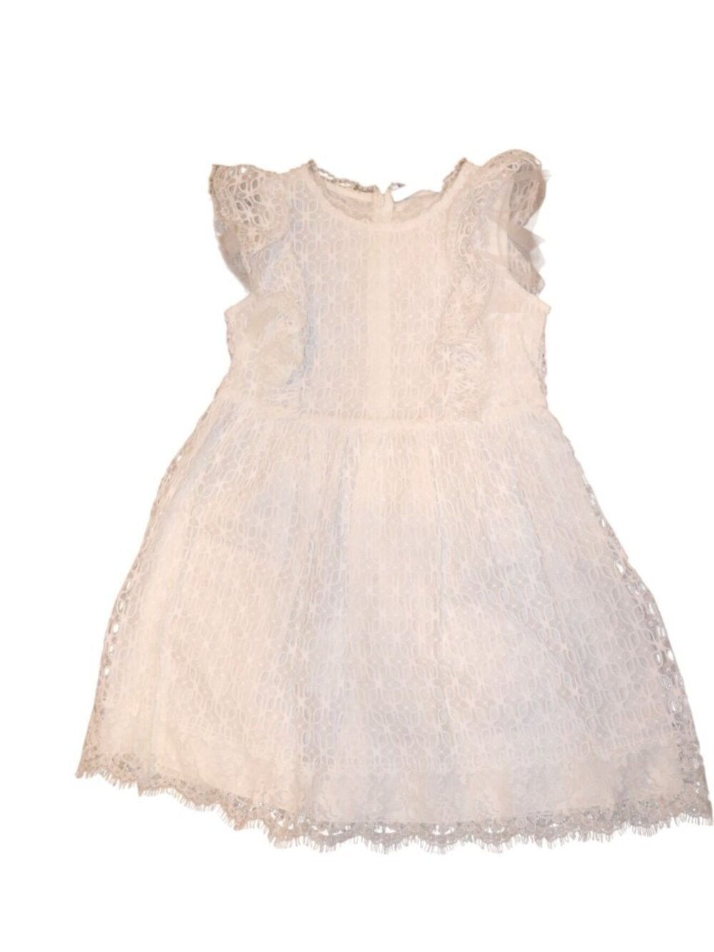 Ermanno Scervino Junior Sleeveless Dress Made In Italy, Size 6T NWT